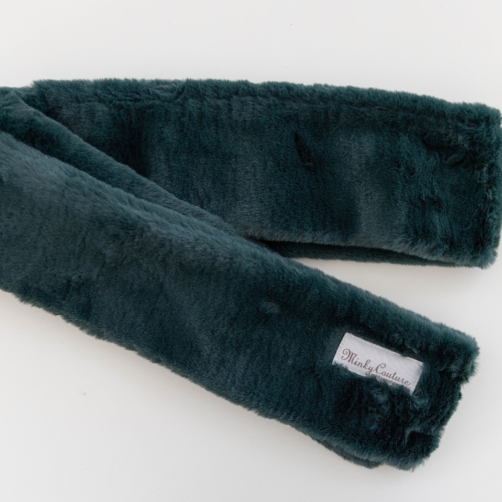 Minky Couture Dark Green Scarf - NEW